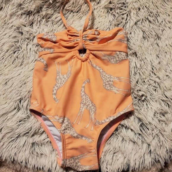 Jessica Simpson Other - Girls Jessica Simpson Giraffe Keyhole Swimsuit 12M